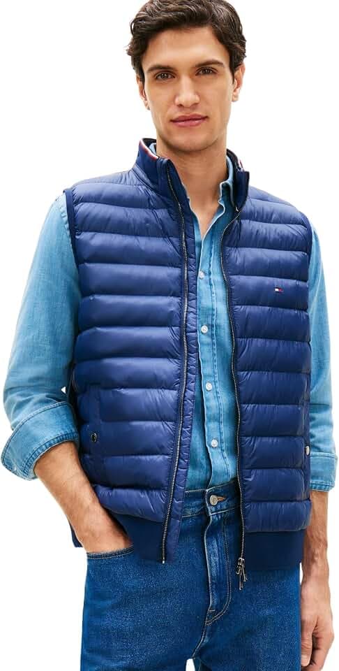 Tommy Hilfiger Herren Mix Media ESS RWB Vest Mw0mw41441 Andere Sweatshirts (1er Pack)