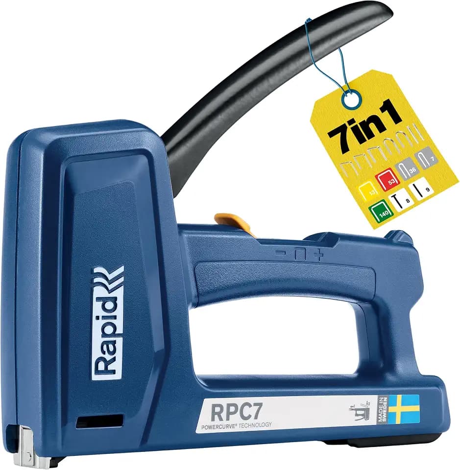 Rapid 7-in-1 Handtacker RPC7 für Klammern, Nägel, Stifte & Kabelklammern