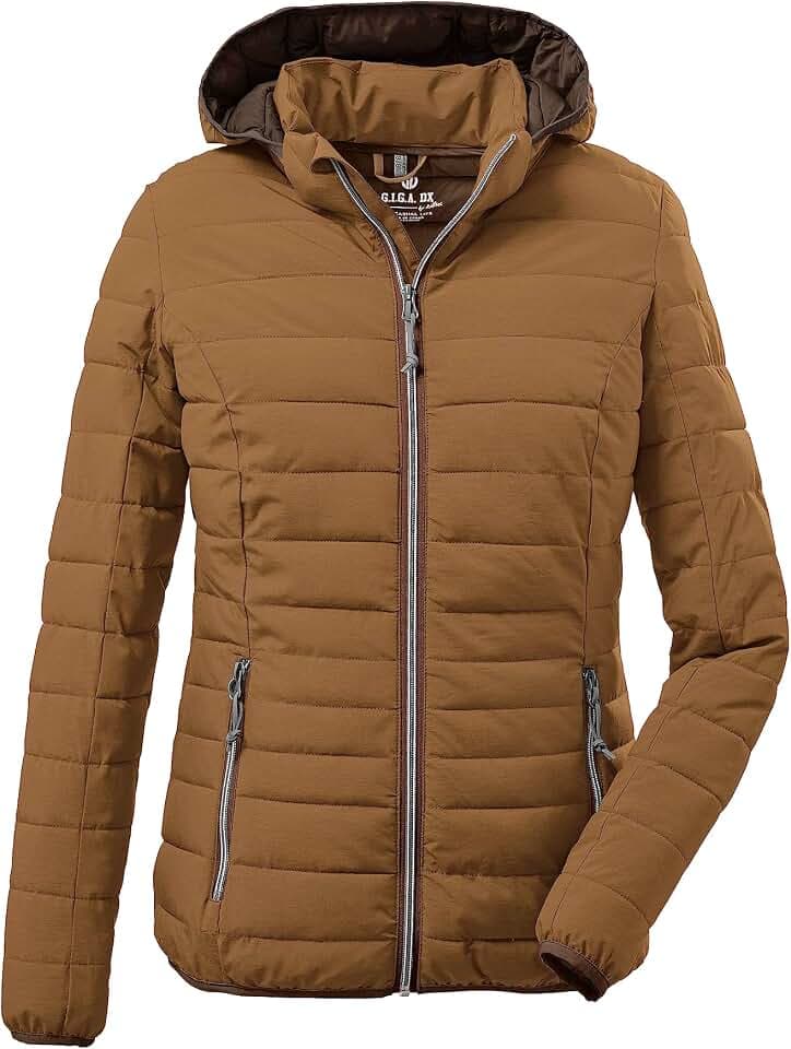 G.I.G.A. DX Damen Uyaka Steppjacke/ Casual Funktionsjacke in Daunenoptik mit abzippbarer Kapuze