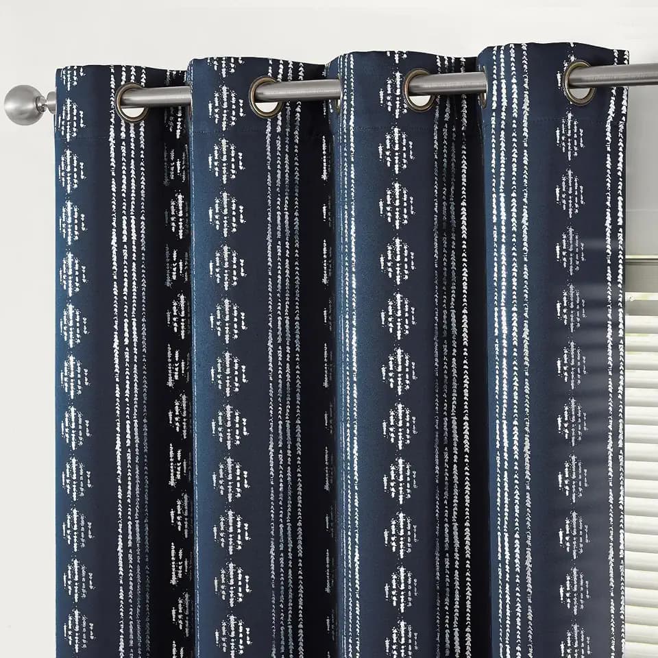 jinchan Boho Blackout Curtains 84 Inches Long for Bedroom Living Room
