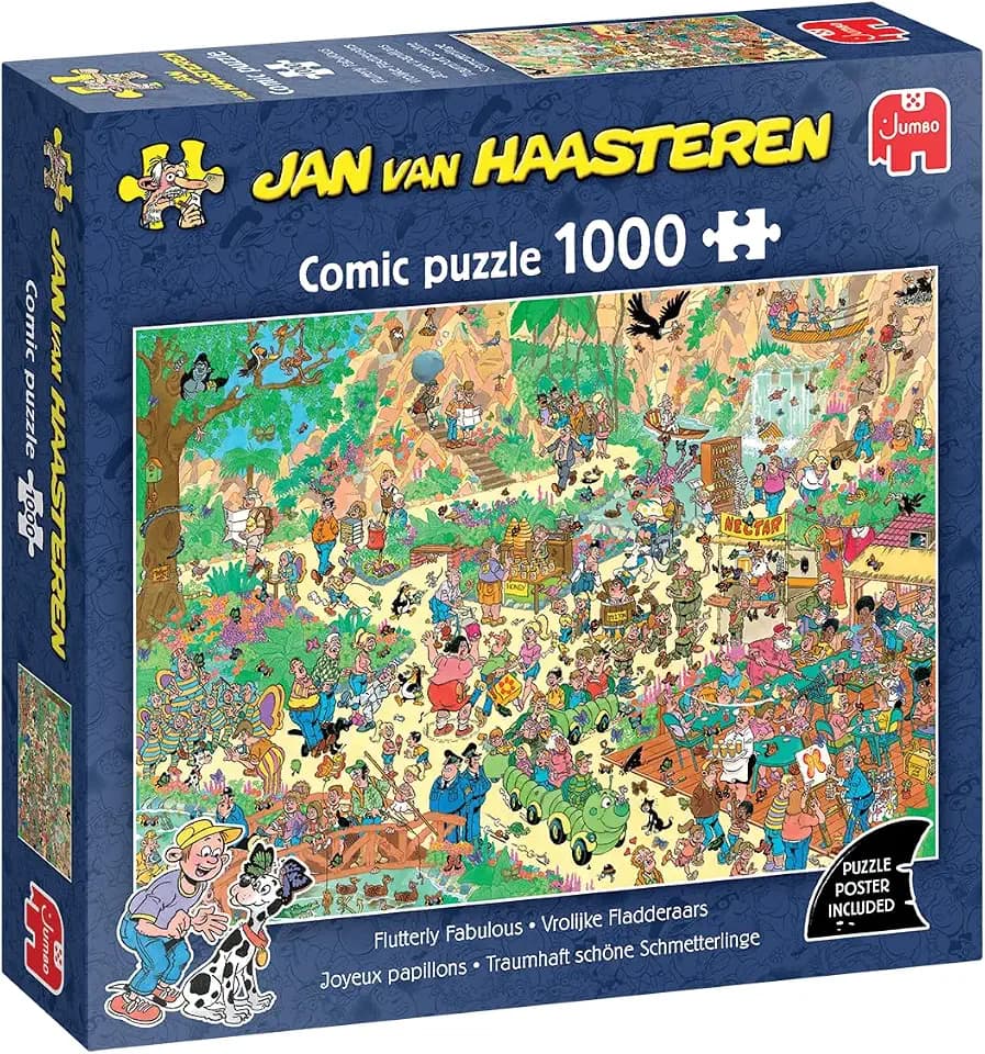 Jan Van Haasteren, Traumhaft schöne Schmetterlinge, 1000 Teile Puzzle