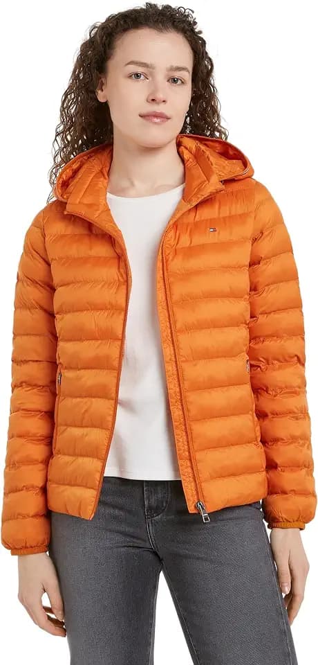 Tommy Hilfiger Damen Jacke Padded Global Stripe Jacket Übergangsjacke
