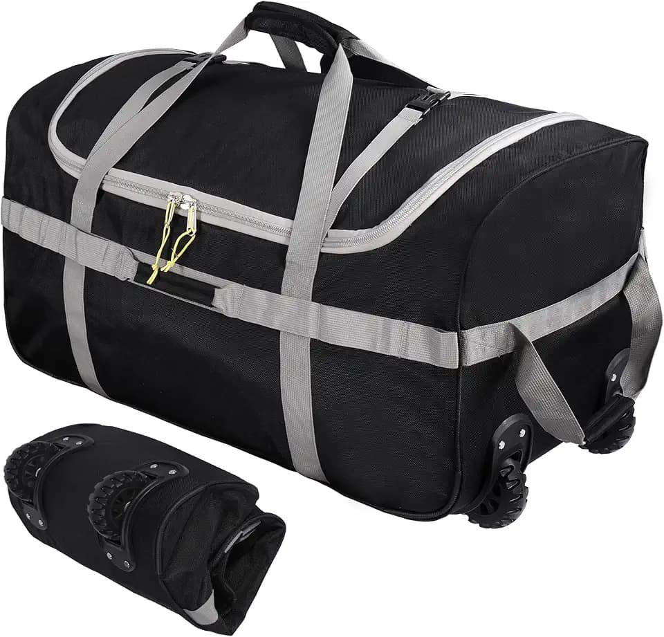 120L Große Reisetasche mit Rollen, faltbar, tragbar, vielseitig