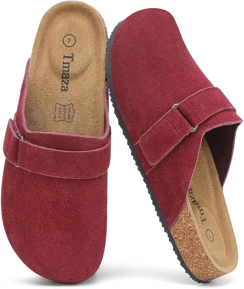 100% Genuine Suede Clogs for Women