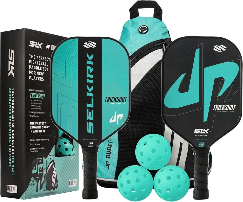 Selkirk Sport SLK Neo Pickleball Paddles Set of 2 + Pickleballs + Sling Bag