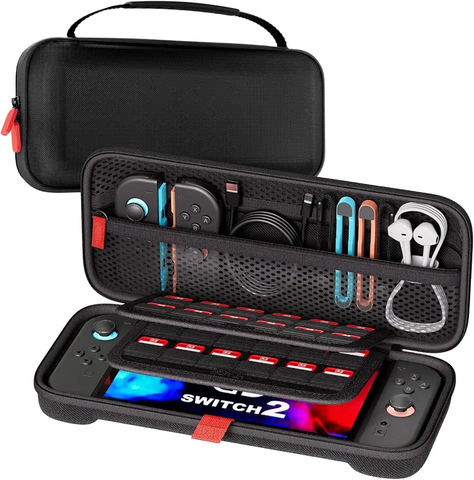 ProCase Carrying Case for Nintendo Switch 2 2025, Slim Travel Case -Black