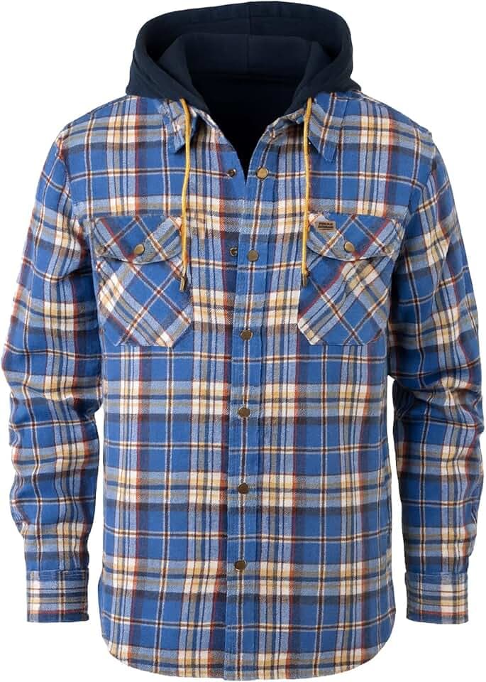 Field & Stream Men's Widgeon Waffle Hooded Flannel Shirt