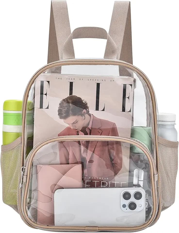 Clear Backpack for Stadium Events Stadium Approved Fashion Women Backpack