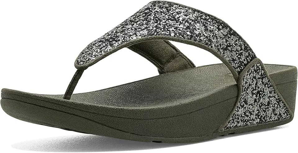 FitFlop Lulu Glitter Toe-Post Sandals