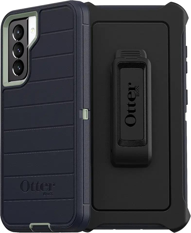 OtterBox Defender Series Rugged Case & Holster for Samsung Galaxy S21 5G (ONLY) Non-Retail Packaging - Varsity - with Microbial Defense