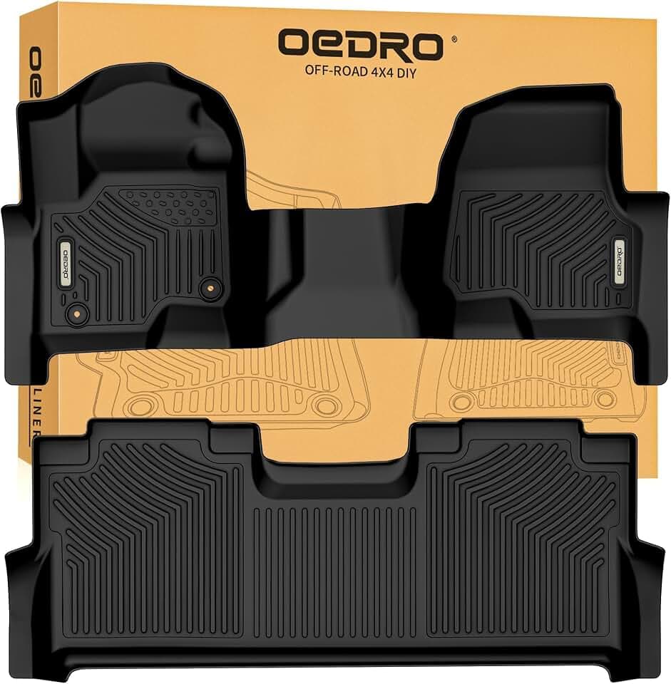 OEDRO Floor Mats Fits 2017-2026 2027 Ford F-250/F-350 Super Duty Crew Cab