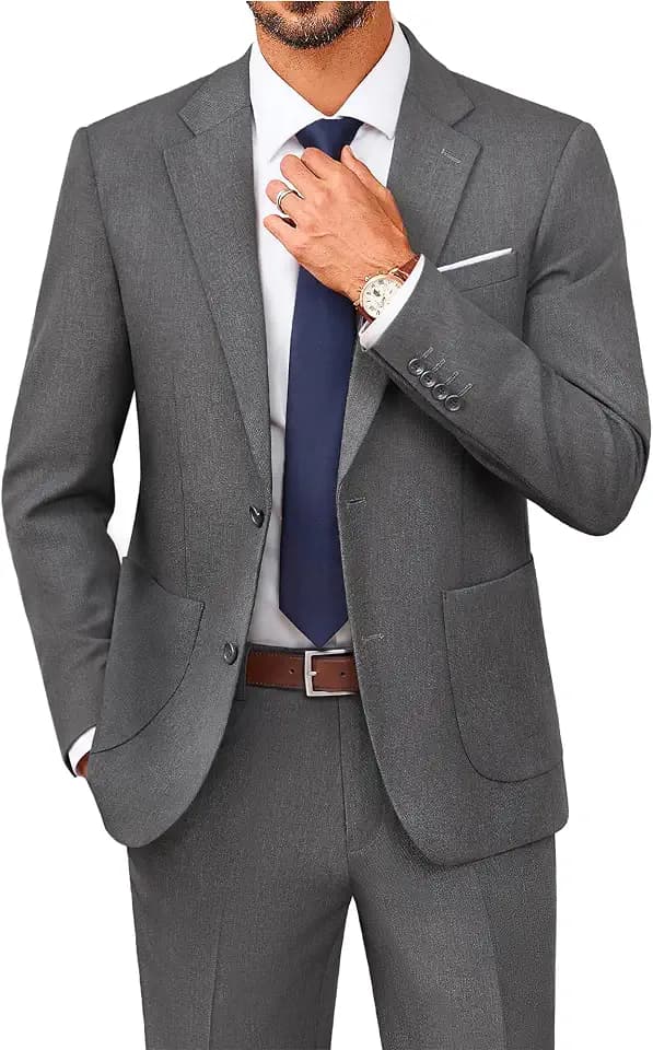PJ PAUL JONES Anzug Herren 2 Teilig Slim Fit Business Hochzeit Suit Jacket