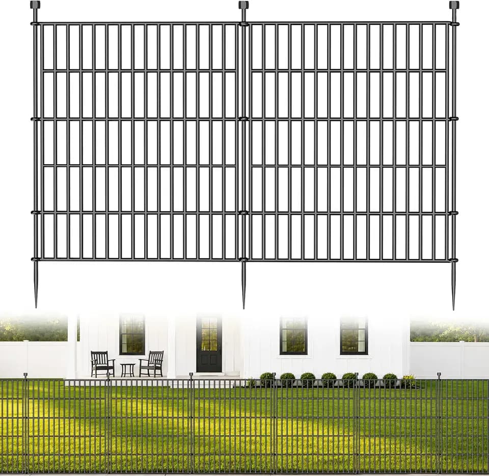 No Dig Garden Fence Outdoor for Yard, 32in (H) x 35.4ft(L)