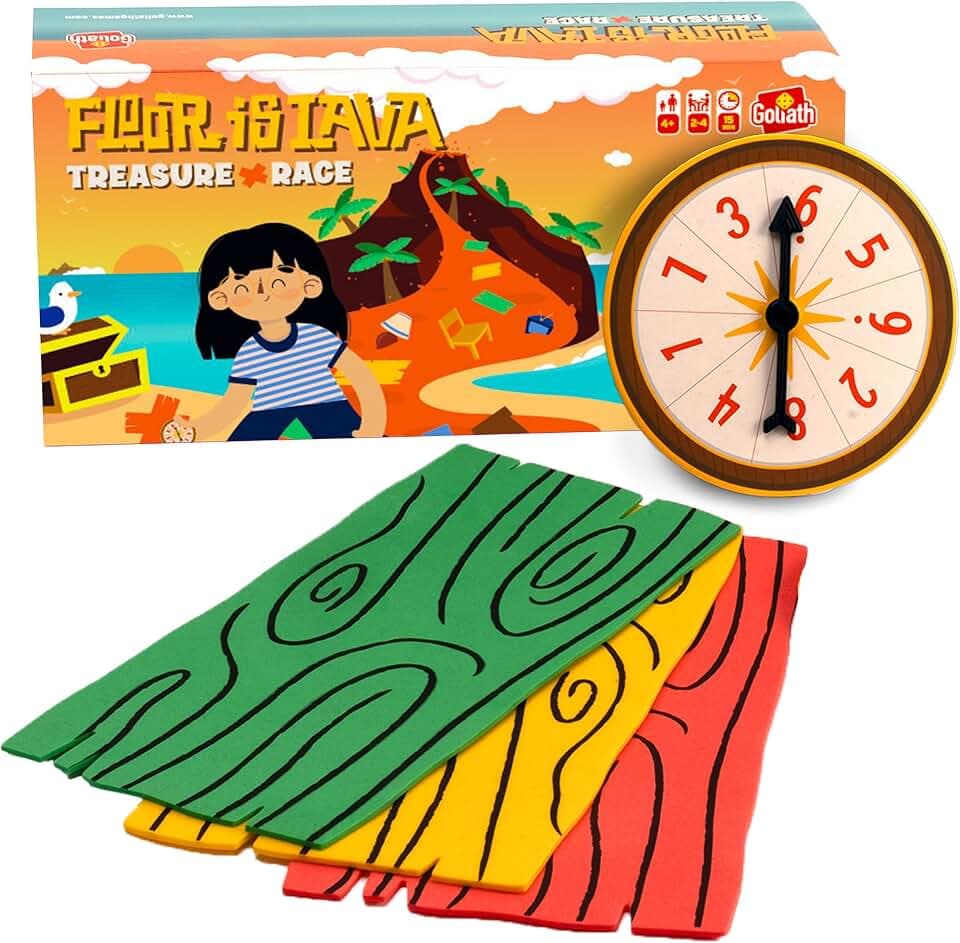 Goliath The Floor is Lava! Game for Kids Ages 4+ Interactive Classic Board Games | Don't Step in the hot Lava Indoor and Outdoor for Kids | Special Edition