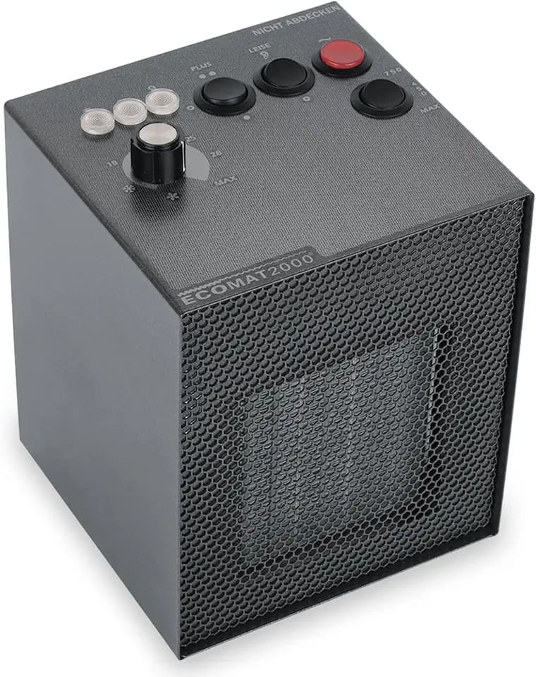 Ecomat 2000 Select – Premium Keramik Heizlüfter Made in Germany | energiesparend & kompakt | 450/750/1500 W | Thermostat | Abschalt-Automatik | Für Camping, Boot & Wohnräume