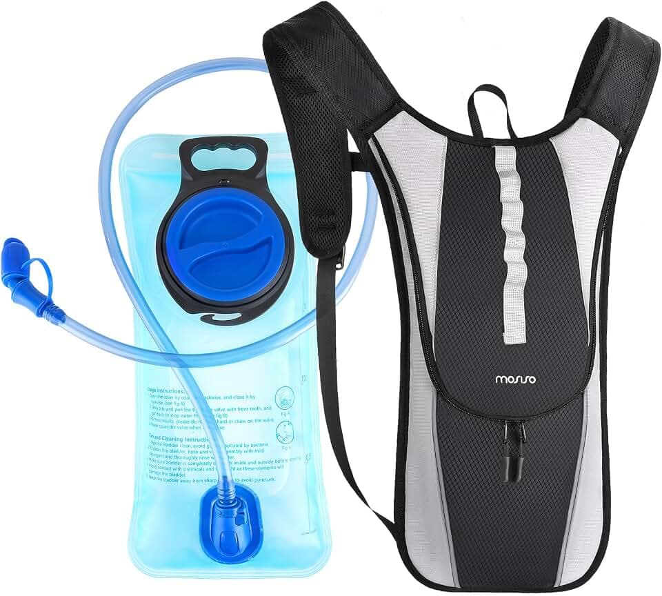 MOSISO Running Hydration Vest Backpack Hydration Pack with 2L Water Bladder