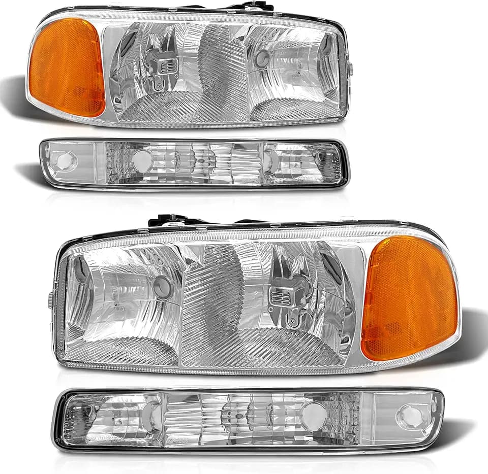 for 1999-2006 GMC Sierra/Yukon Headlights Chrome