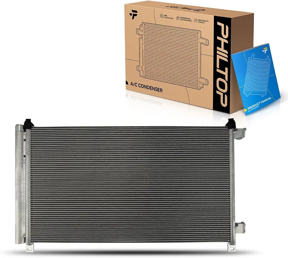 PHILTOP Air Conditioning A/C Condenser for Nissan Rogue 2017-2019 2.5L L4