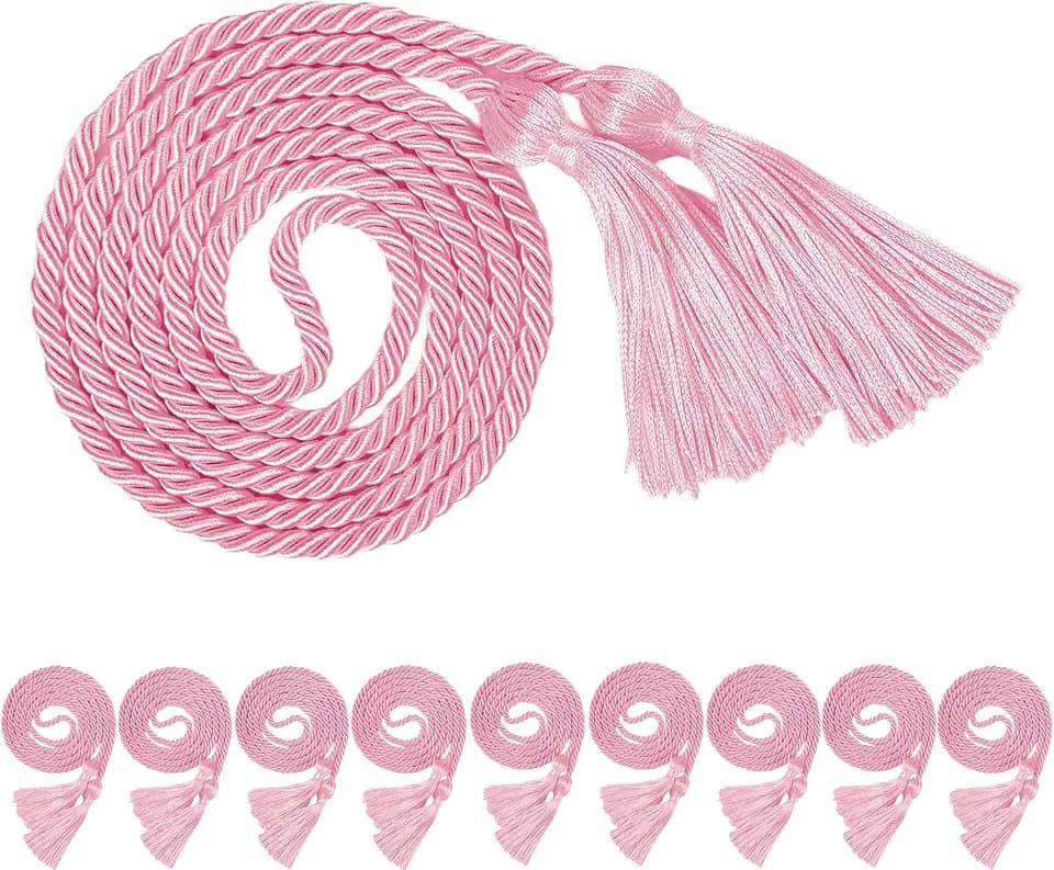 10 Pieces Pink Graduation Honor Cords for Graduation 2027