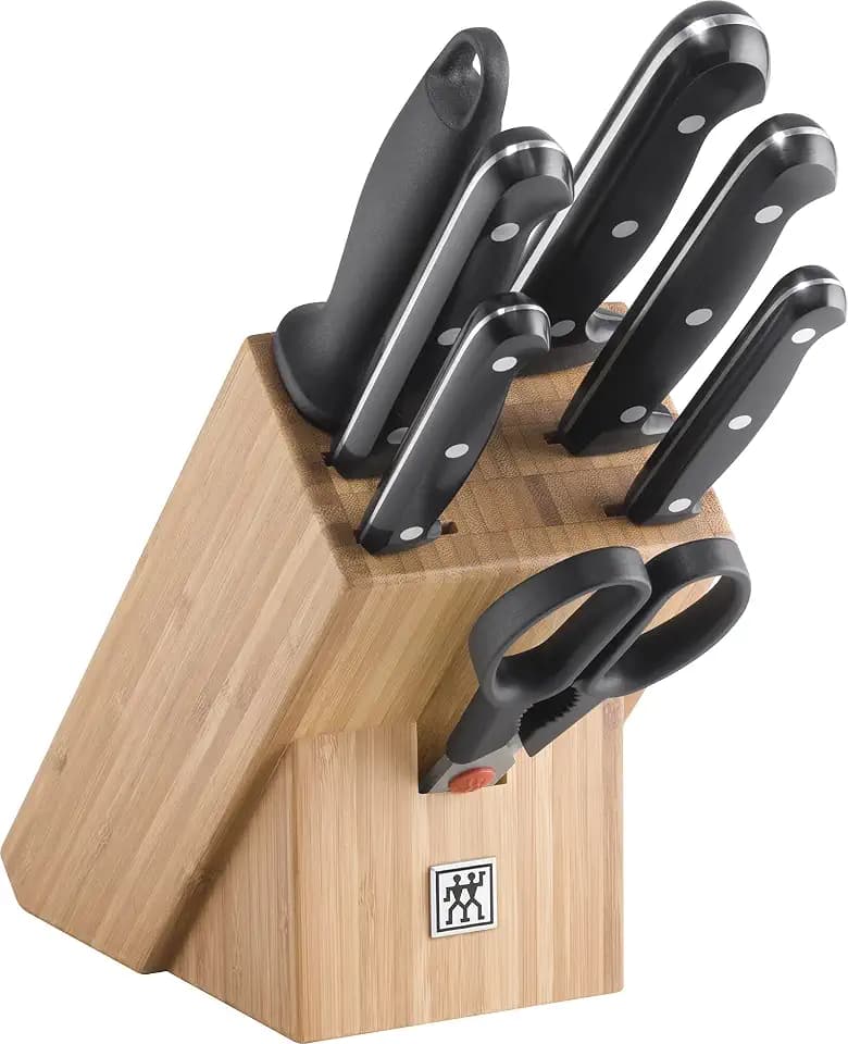 ZWILLING TWIN Chef 2 Messerblock mit Messer, Rostfreier Spezialstahl