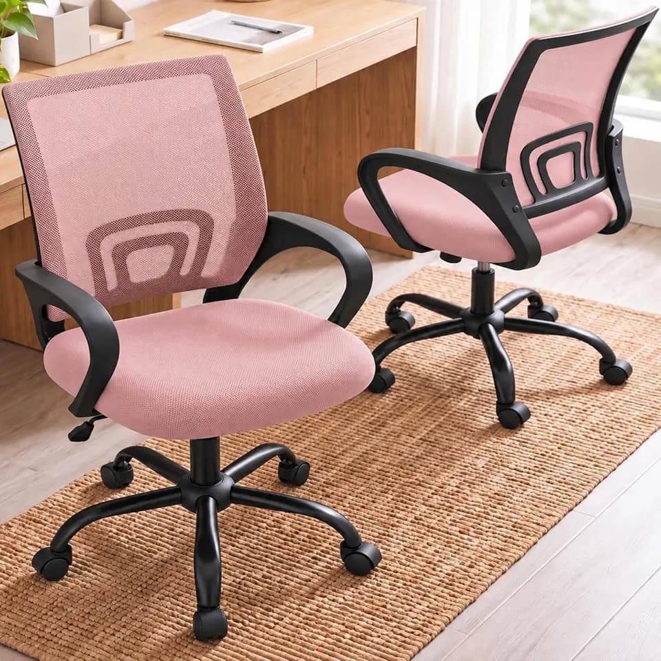 DUMOS Ergonomic Home Office Chair, Executive Mesh Desk Chair, 2 Pack