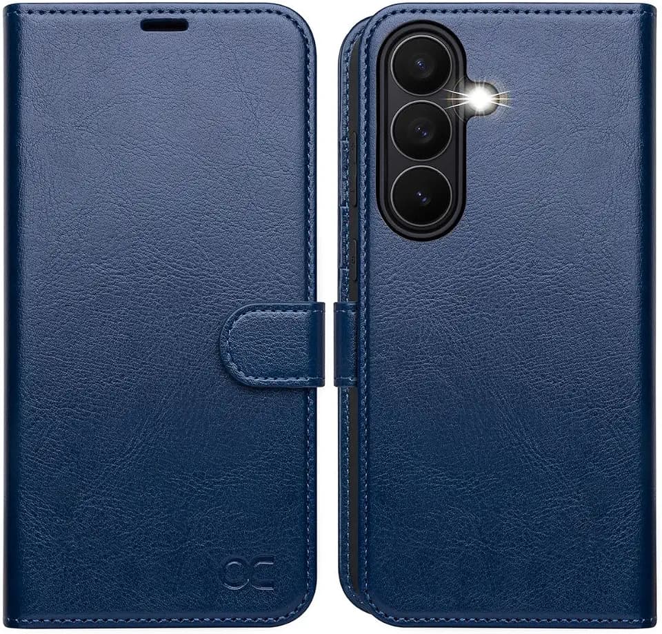OCASE for Samsung Galaxy S26 Wallet Case, Card Holder, Blue
