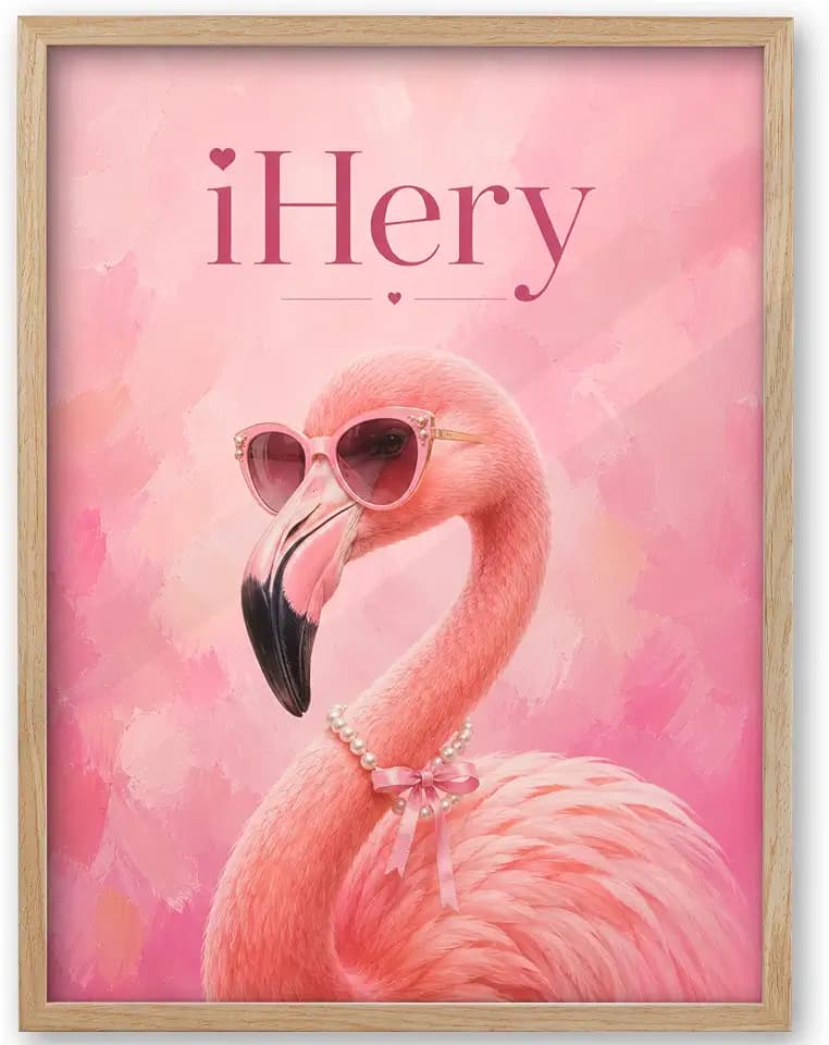 iHery OAK Frmaed Wall Art