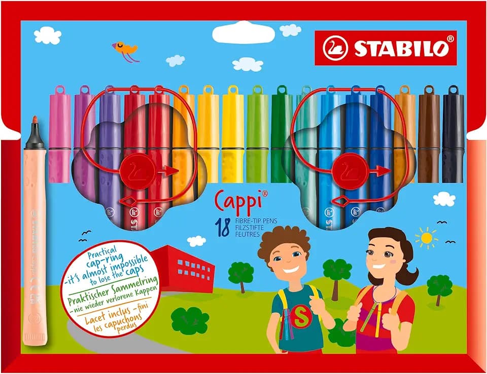 STABILO - Filzstift mit Kappenring - Cappi