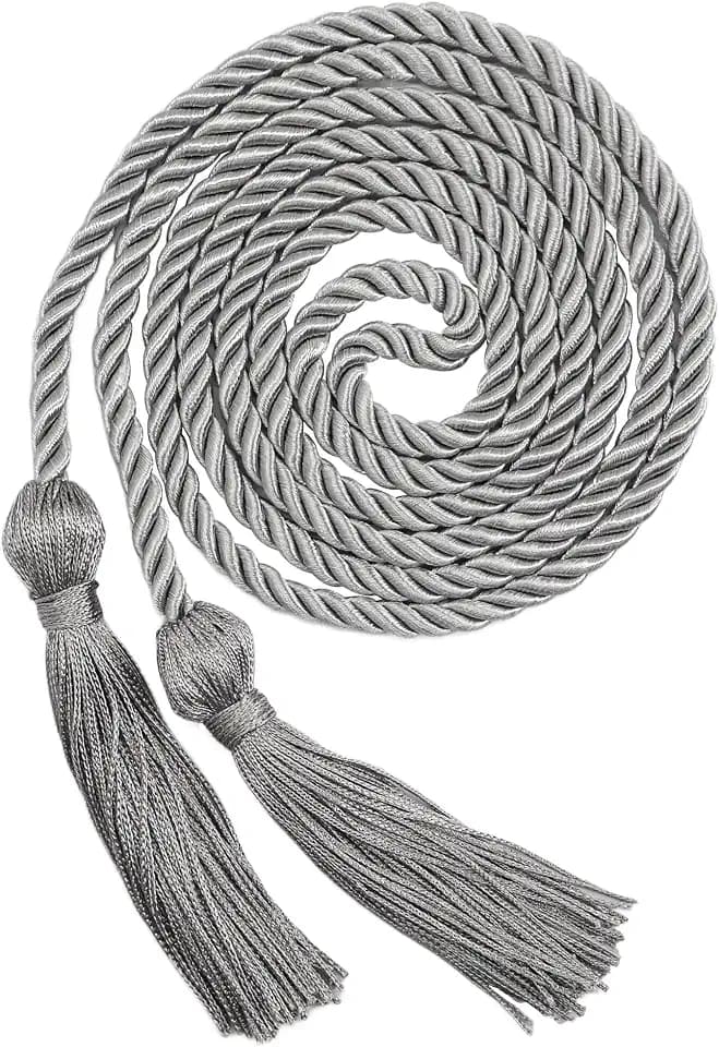 GraduationMall Polyester Graduation Honor Cord 68" Grey