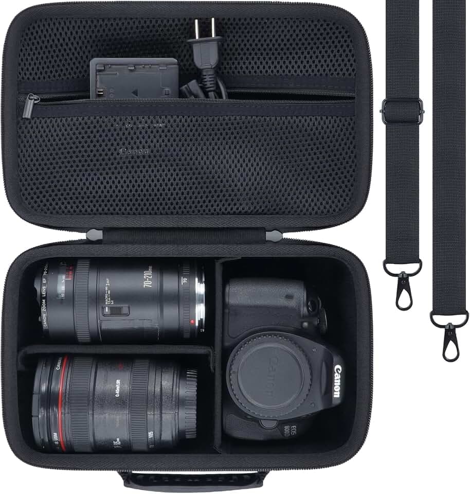 Khanka Etui für Canon EOS R8 Mark II/R6 V/2000D/4000D/1300D/R50 DSLR-Kamera