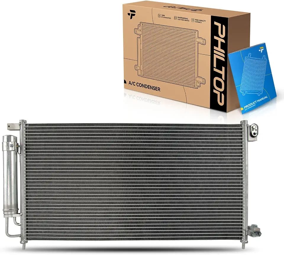 PHILTOP Air Conditioning A/C Condenser for Honda Accord 2003-2007 3.0L