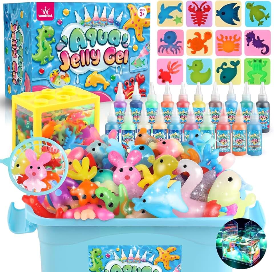 wookidel Magic Gel Water Elf Toy Kit, Aqua Fairy Water Gel Kit for Kids