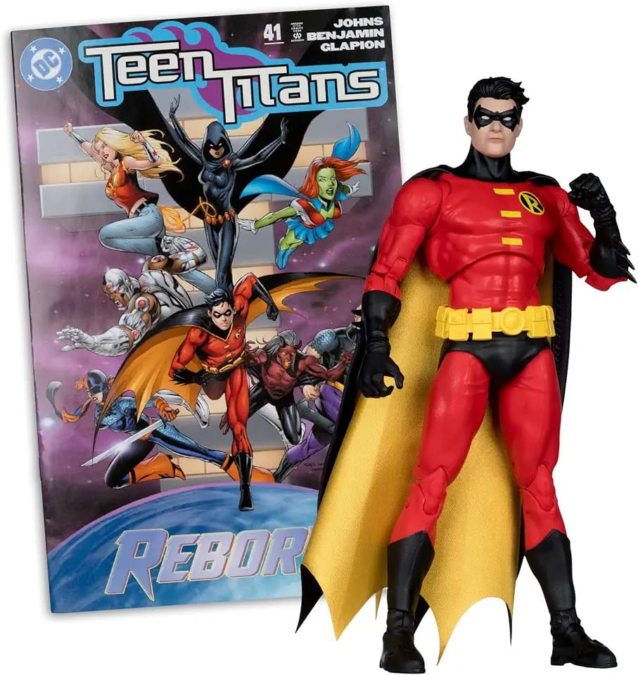 McFarlane Toys- DC Direct Page Punchers Robin (Teen Titans #41) 7in Action Figure with Comic