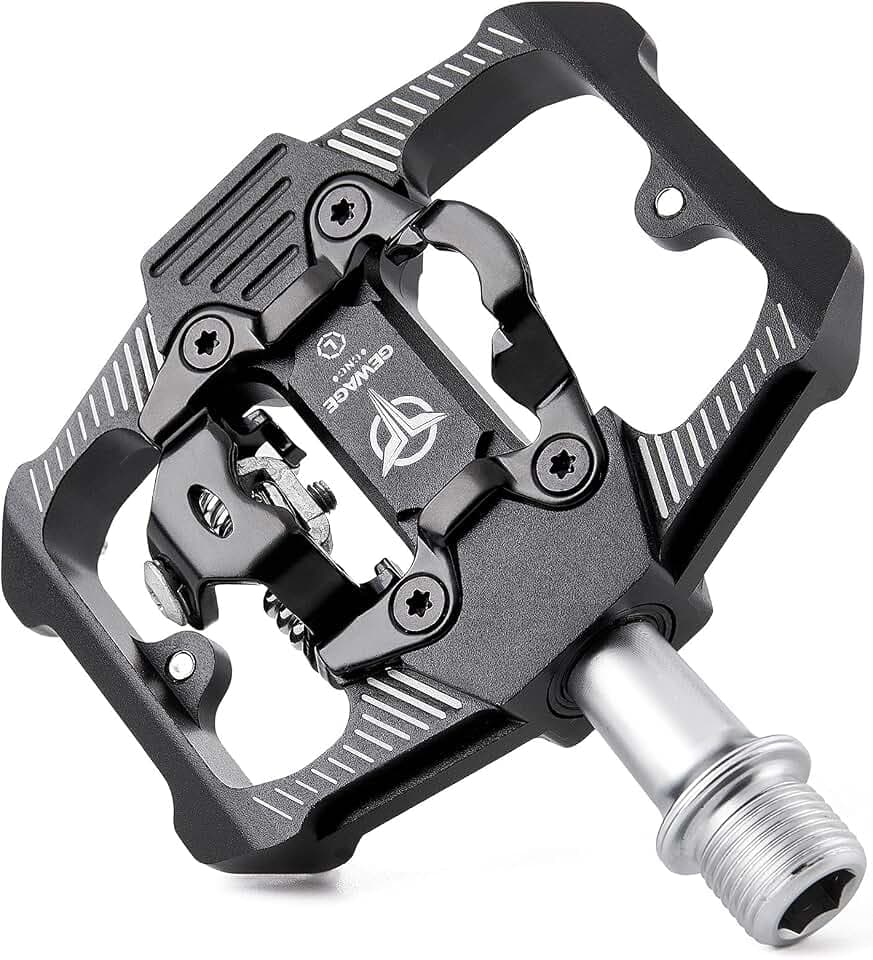 GEWAGE 2-in-1 MTB Klickpedale, kompatibel mit Shimano SPD