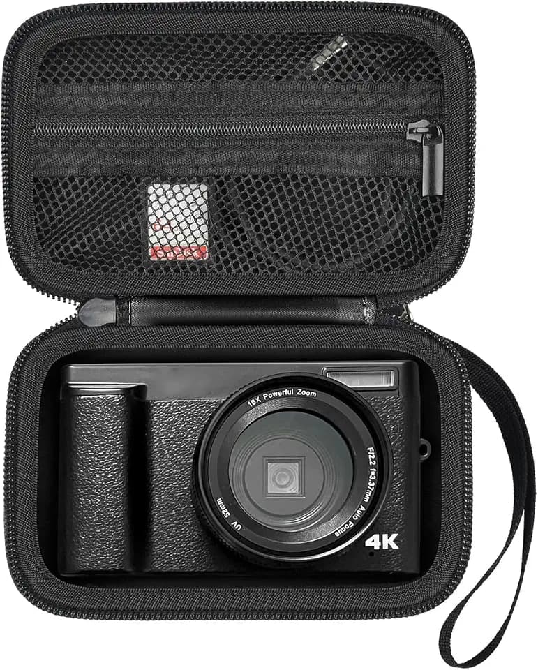 Digital Camera Case for Travel & Cruises, Case Only, Black Inner