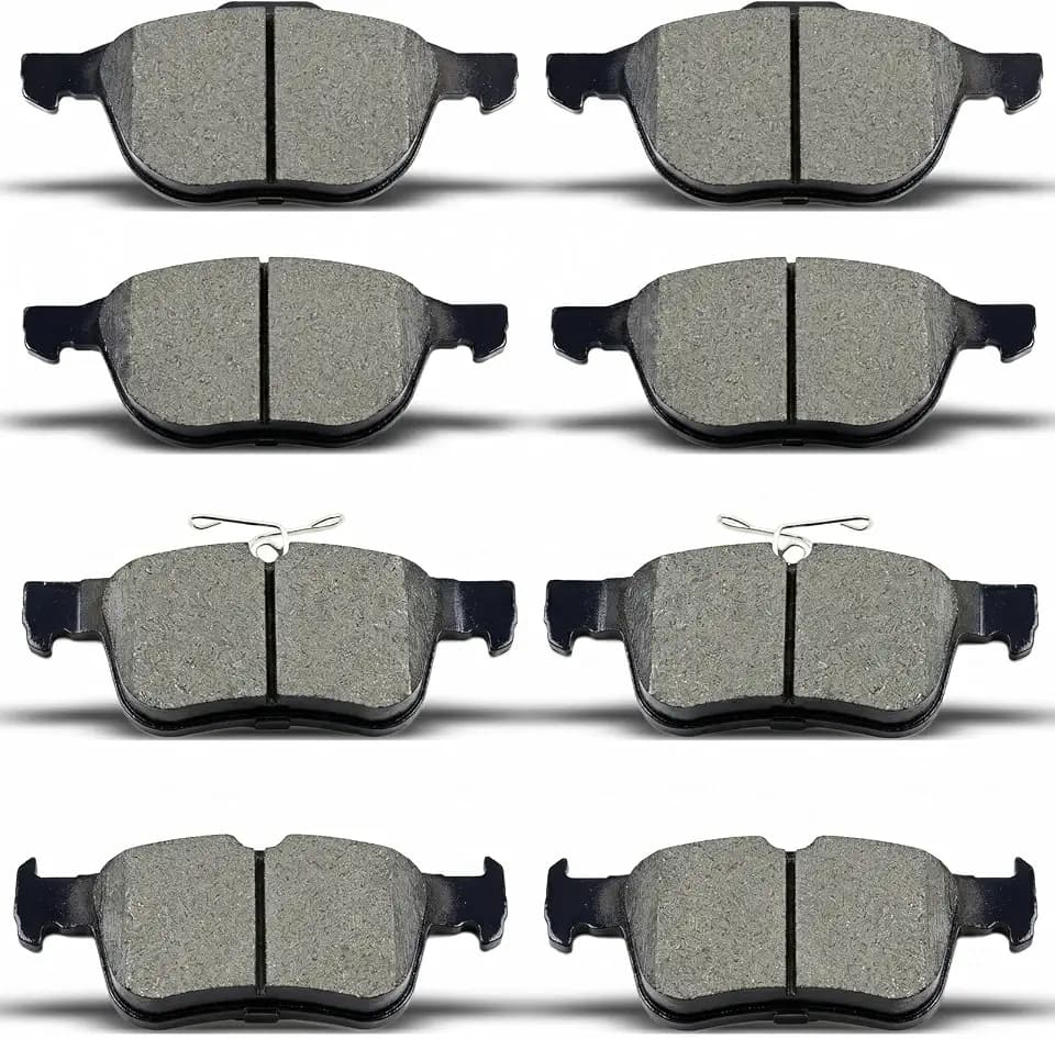 D1044 D1665 Front Rear Ceramic Brake Pads Set 8pcs Fit For 2017 2018 2019 Ford Escape 2.5L/FWD And With 1.5L