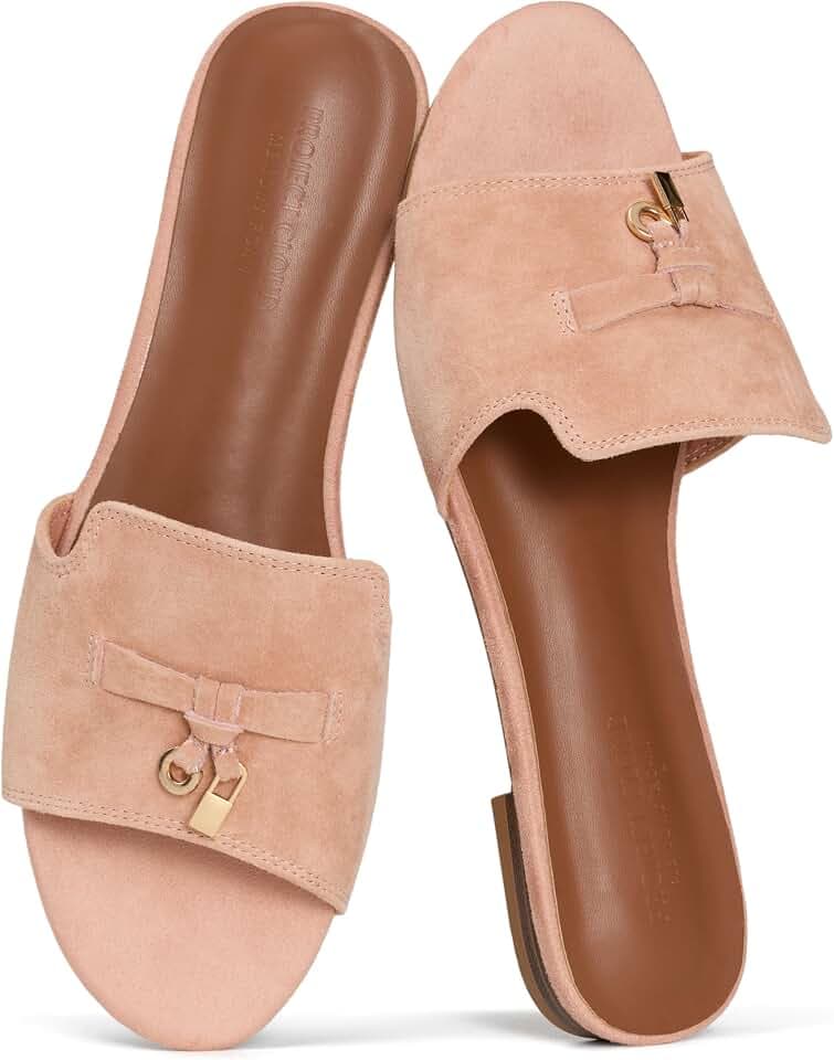 100% Genuine Leather Dressy Flat Sandals Women Designer Sandals for Women