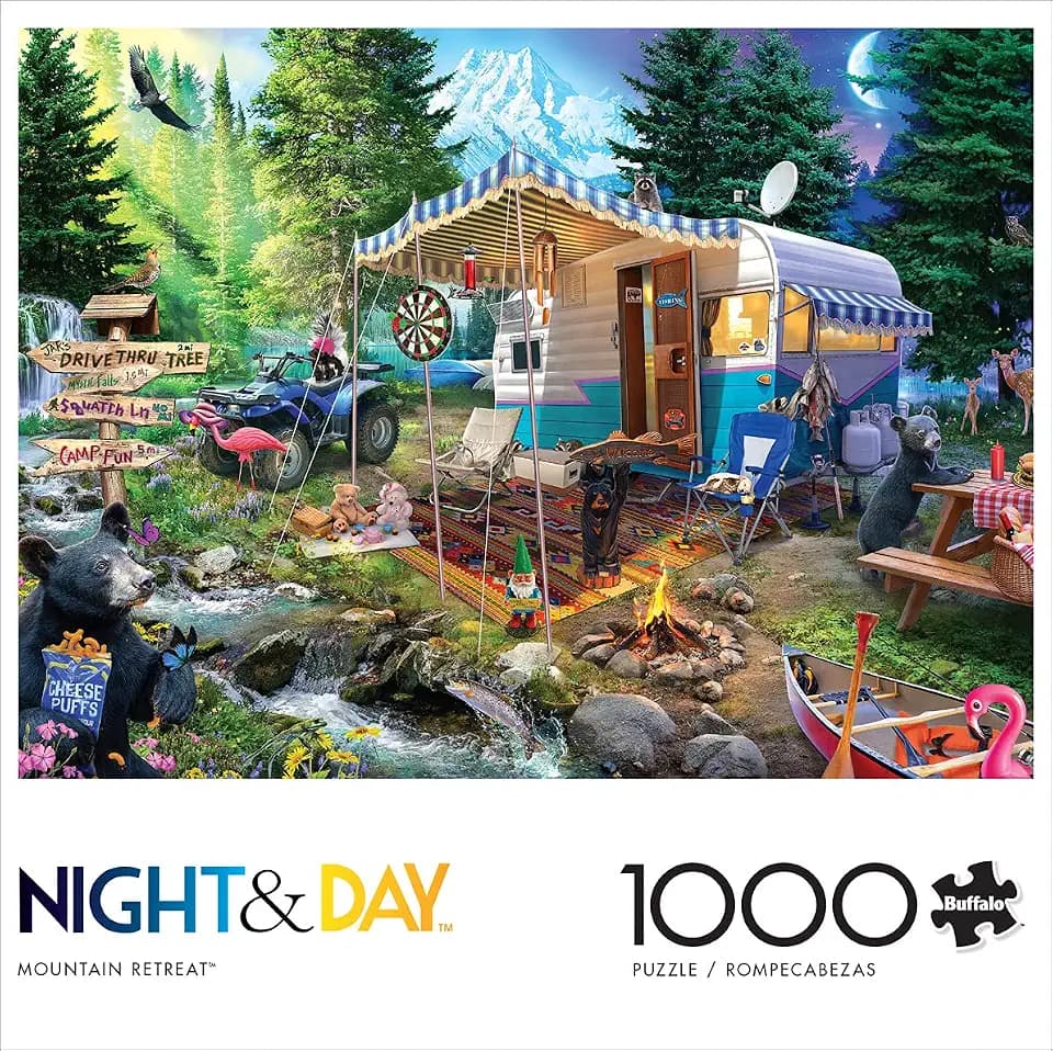 Buffalo Games Jeff Haynie, Mountain Retreat, 1000 Piece Puzzle for Adults
