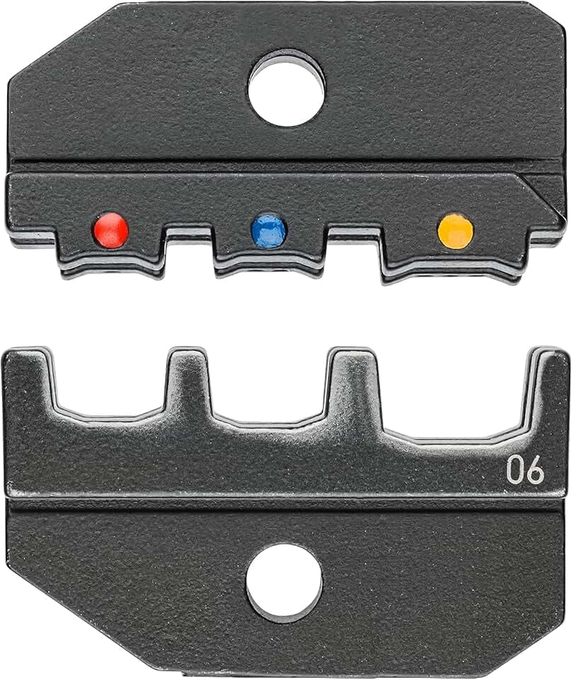 KNIPEX Crimpeinsatz für isolierte Kabelschuhe + Steckverbinder, 97 49 06