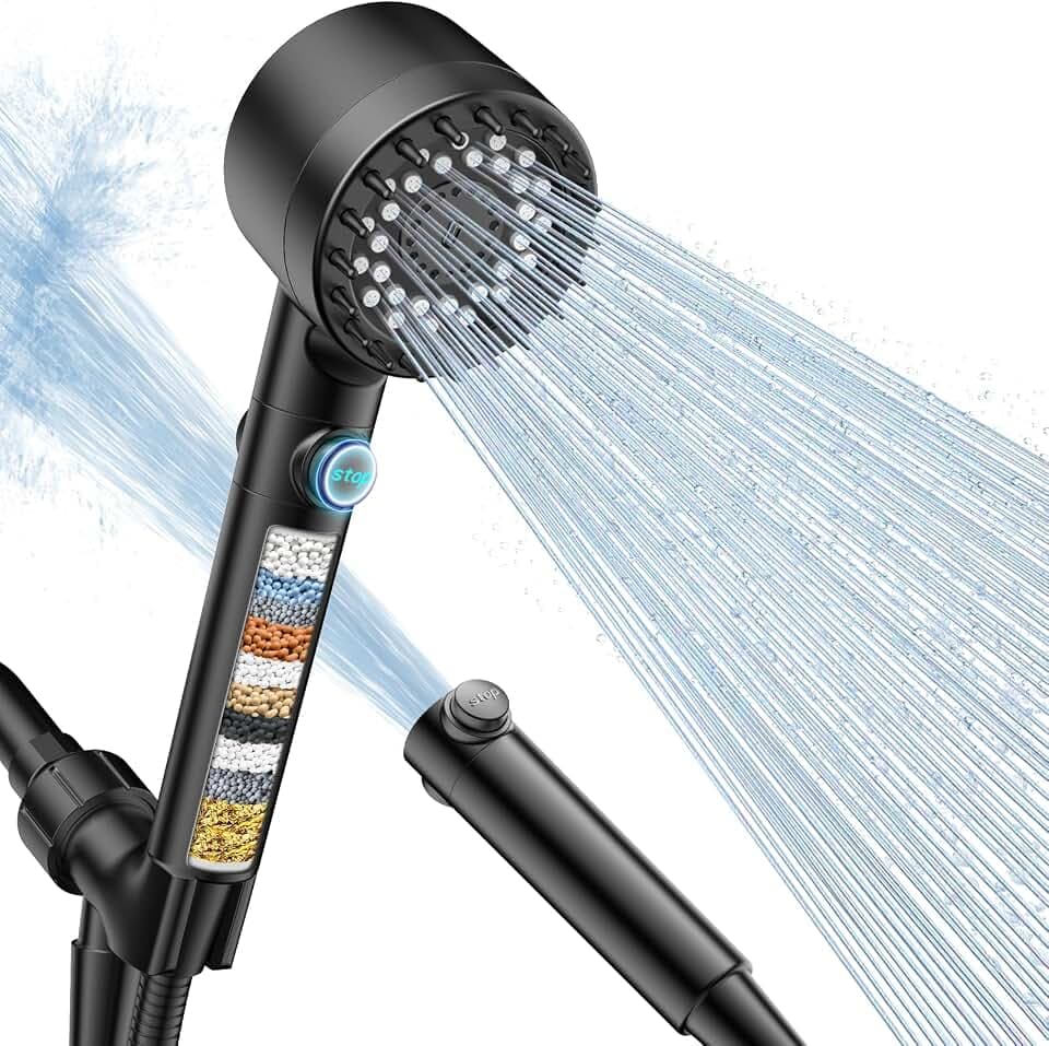 FEELSO Filtered Shower Head with Handheld, High Pressure Shower Filter Head