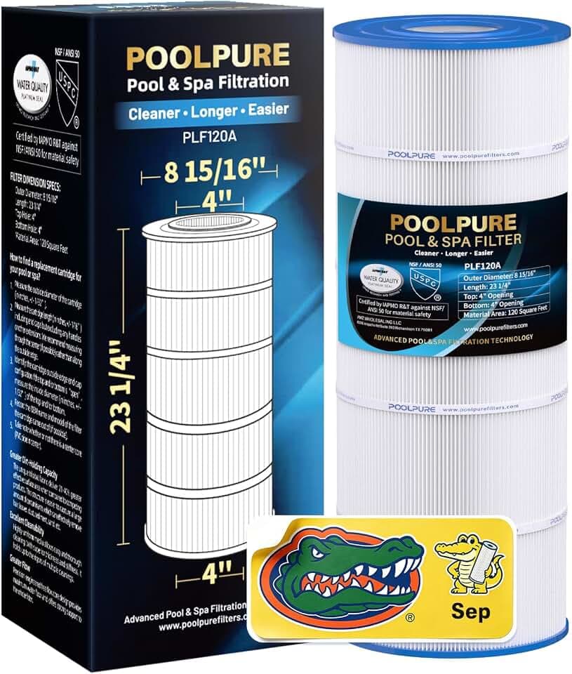 POOLPURE C1200 Pool Filter Replace Hayward CX1200RE, HAY823C, Pleatco PA120