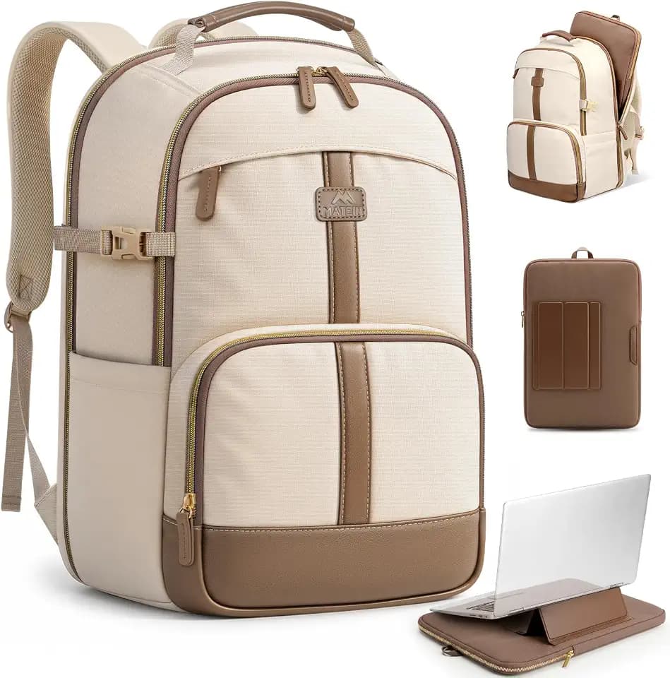 MATEIN HER 2 in 1 Womens Laptop Backpack and Detachable Laptop Sleeve