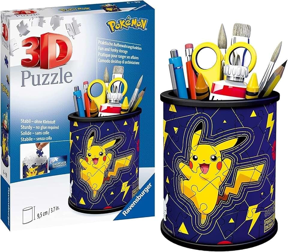 Ravensburger 3D Puzzle Utensilo Pokémon Pikachu - Stiftehalter ab 6 Jahre