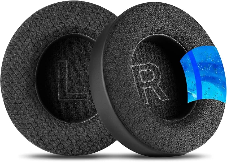 AHG Premium Cool Gel Space Q45 Headphones Ear Pads/Sound core Q45 Ear Cushions Compatible with Anker Soundcore Space Q45 Headphones (Black). Cooling Gel | Breathable Mesh | High-Density Foam