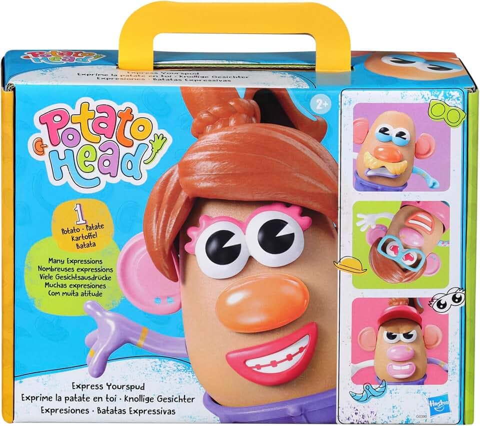 Potato Head Express Yourspud Playset with 1 Potato Body and 32 Accessories, Creative Toddler and Preschool Toys for Boys and Girls 2 Years and Up (Amazon Exclusive)