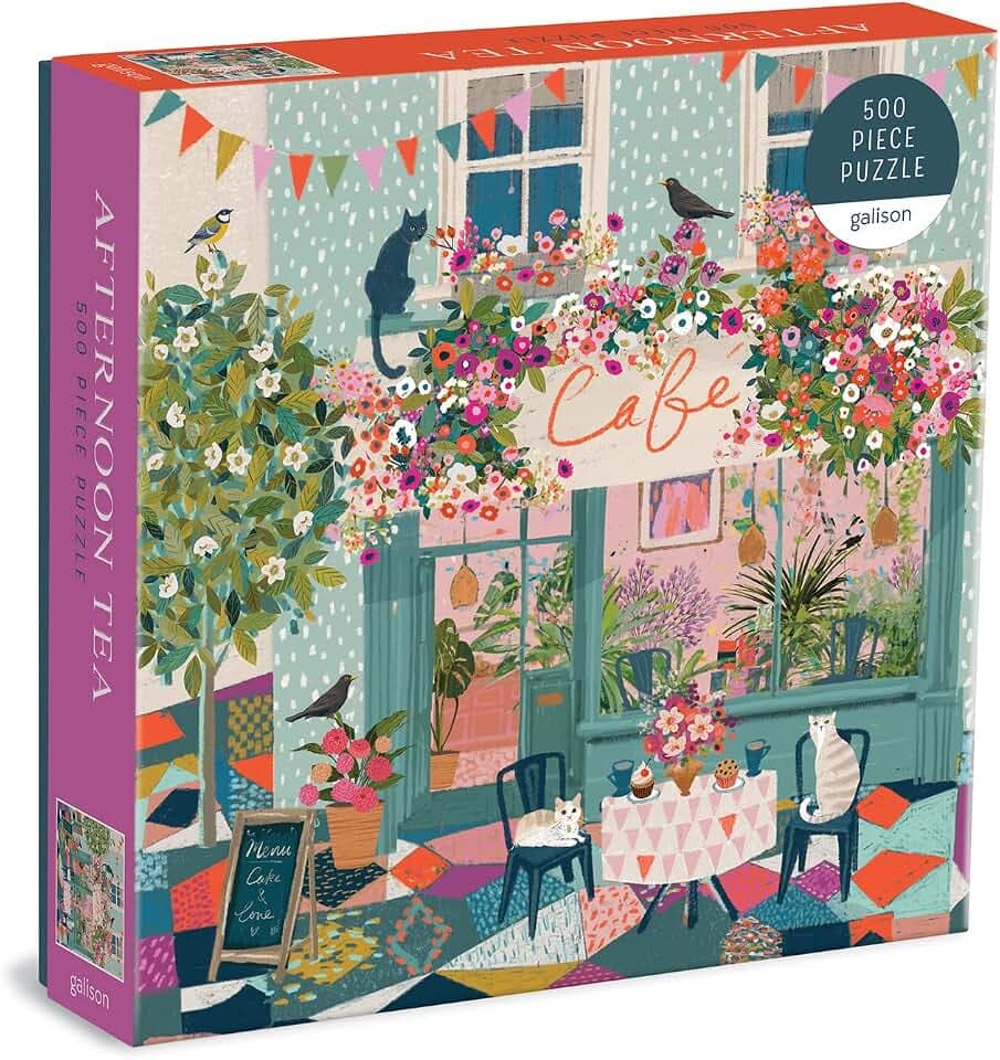 Galison - Afternoon Tea 500 Piece Jigsaw Puzzle for Adults