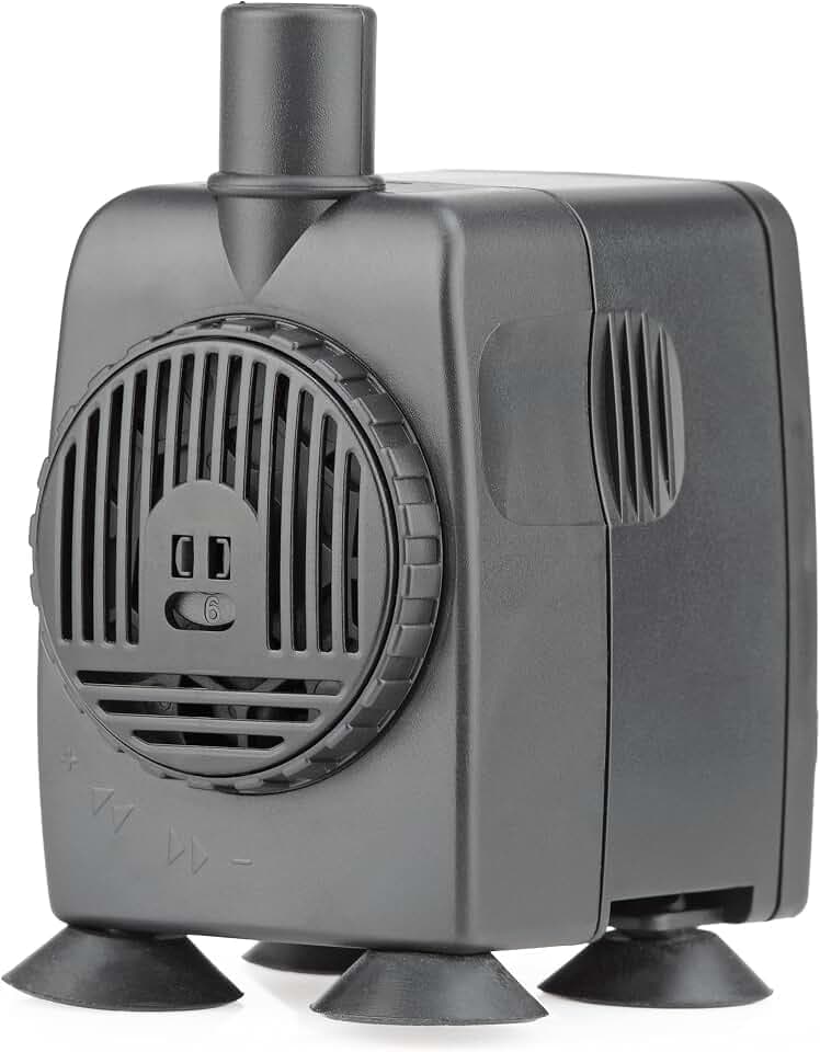 Pontec 57507 PondoCompact 600 - Outdoor-Statuenbrunnenpumpe / kompakte Brunnenpumpe für Fontänen und Wasserspiel, Grau