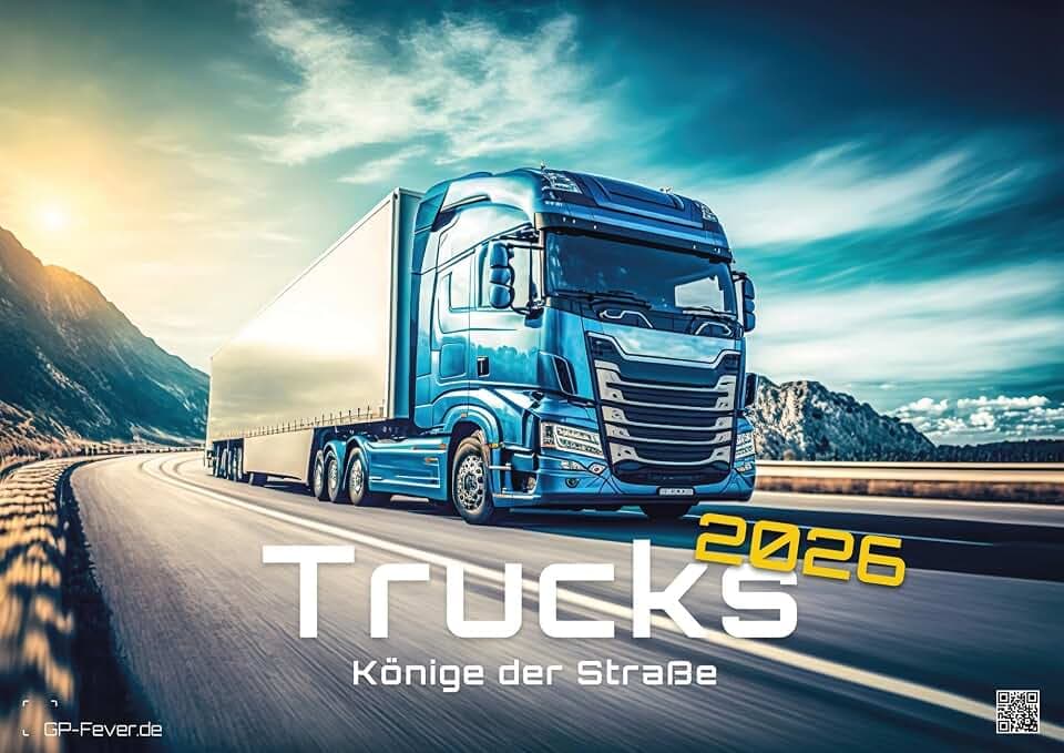 Trucks - Könige der Straße - LKW - 2026 - Kalender DIN A2: Der Wandkalender mit den besten LKW's auf unseren Straßen für das Jahr 2026 im extragroßen Format DIN A2 (ca. 60 x 42 cm)!