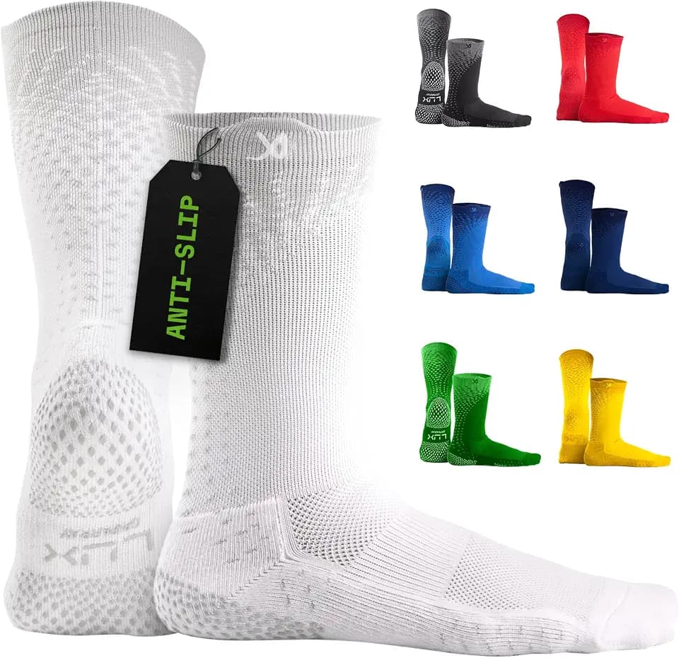 LUX Sports Thin Soccer Grip Socks for Men and Women