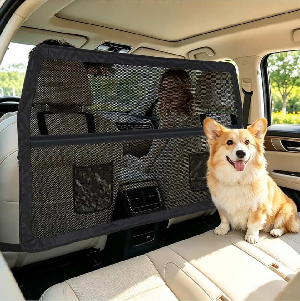 LIROPAU Hundegitter Auto, Hundegitter für Auto Rücksitz & Kofferraum